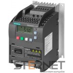 SINAMICS V20 3AC380-480V -15/+10% 47-63HZ RATED POWER 0.55KW WITH 150% OVERLOAD FOR 60SEC INTEGRATED FILTER C3 I/O-INTERFACE: 4DI, 2DO,2AI,1AO FIELDBUS: USS/ MODBUS RTU WITH INBUILT BOP PROTECTION: IP20/ UL OPEN TYPE SIZE:FSA 90X150X146(HXWXD)